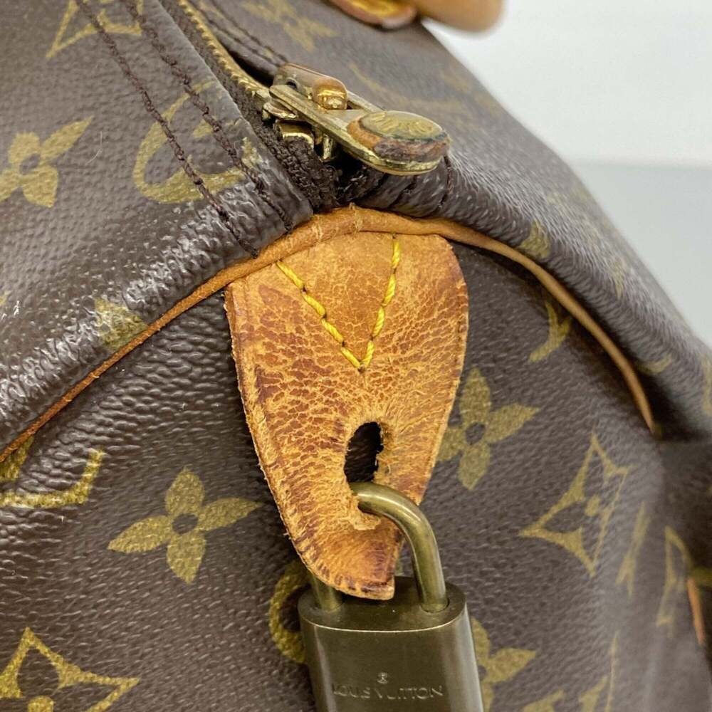 LOUIS VUITTON Brown Monogram Speedy 35 Bag - Picture 10 of 13
